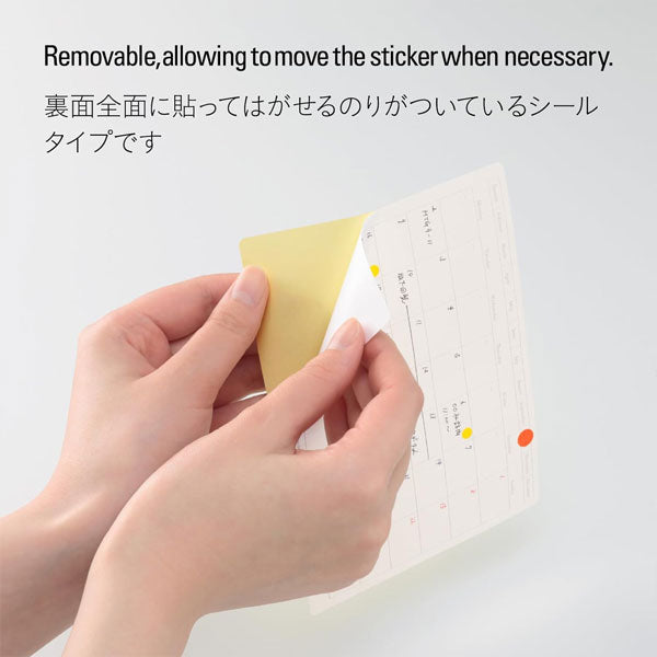 STALOGY [スタロジー] 貼ってはがせるカレンダーシール M 月間 Landscape ニトムズ SS1009 [M便 1/10]