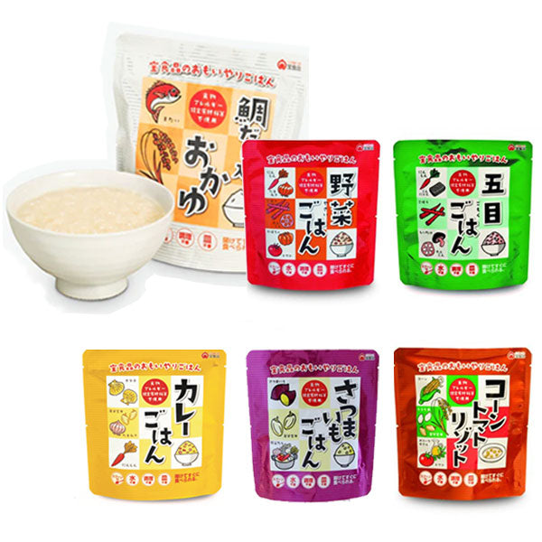 【25食セット】おもいやりごはんシリーズ おかゆ・ごはん[全6種類] 宝食品 159013-171541【送料無料*】