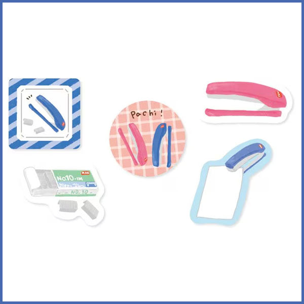 古川紙工コラボ フレークシール [全9種類：5柄×4枚入り] 岡山エコール NS51-FS [M便 1/40]