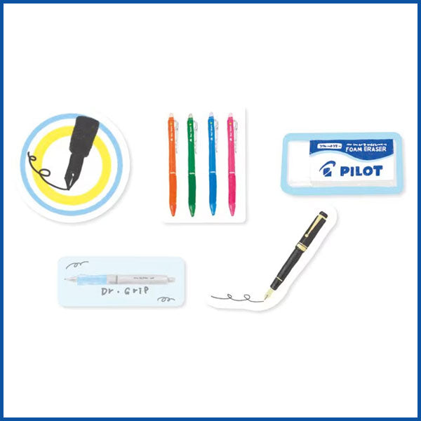 古川紙工コラボ フレークシール [全9種類：5柄×4枚入り] 岡山エコール NS51-FS [M便 1/40]