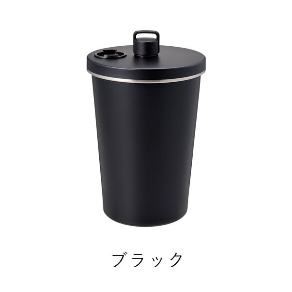 ストロー付ステンレスサーモタンブラー 370ml [全2色] トレードワークス TS-1970-
