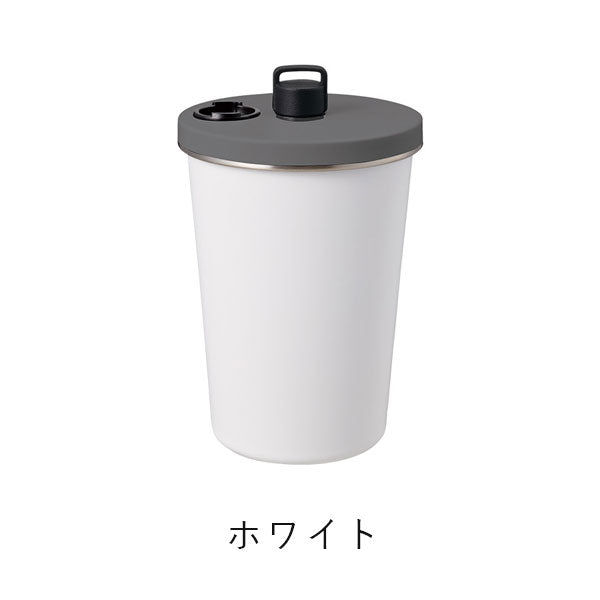 ストロー付ステンレスサーモタンブラー 370ml [全2色] トレードワークス TS-1970-