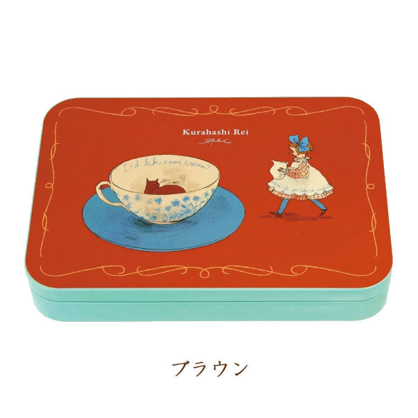 くらはしれい 缶入りポストカード [全4色] 学研ステイフル D09508～09511 [M便 1/1]