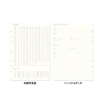 001 2026年 ダイアリーリフィル 月間ブロック [A5サイズ] 2025年12月・月曜始まり PLOTTER 77718168 [M便 1/12]