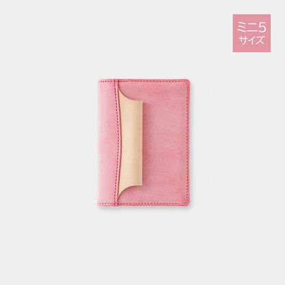 【期間限定カラー】システム手帳 N/PEARCE(エヌ/ピアス) 白桃×ナチュラル ミニ5サイズ 13mmリング ※保証書付き ノックス(KNOX) 89993683 【送料無料*】