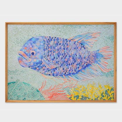 アートタッチ クリエイティブワークスプリント [三月の水] 栗原 由子 アートポスター50×70cm タッチアンドフロー 07699-294 【送料無料*】【取り寄せ品】
