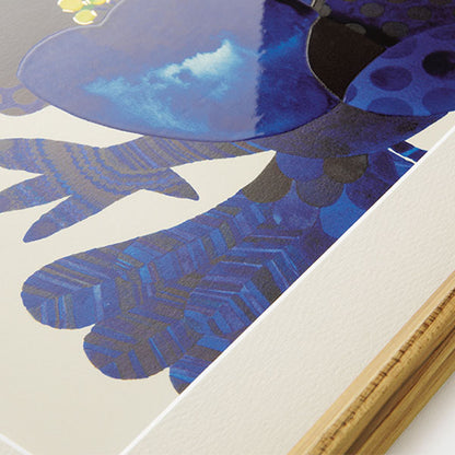 アートタッチ クリエイティブワークスプリント [Bird on blue flower] こうの かなえ アートポスターA3 タッチアンドフロー 07699-421 【送料無料*】【取り寄せ品】