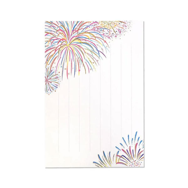 花火 [はがき箋] 1柄6枚入 G.C.PRESS 094-88 [M便 1/16]