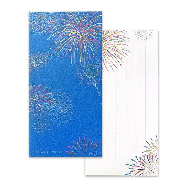 花火 [一筆箋] 1柄12枚入 G.C.PRESS 096-56 [M便 1/12]