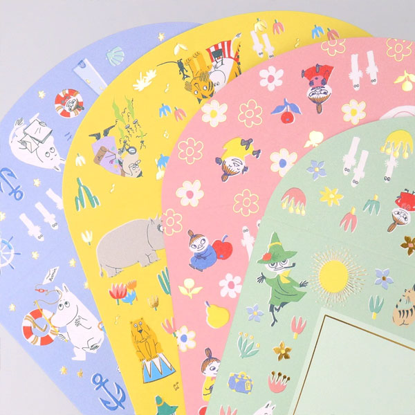 MOOMIN Every day is an adventure レターセット [全4色] 日本ホールマーク 843-373/380/397/403 [M便 1/6]