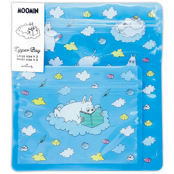 MOOMIN Moomin valley's dayシリーズ ジッパーバッグ [全4種類] ホール