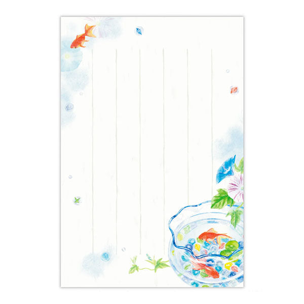 夏のお便り レターパッド [夏のきらめき] 日本ホールマーク 853-044 [M便 1/4]