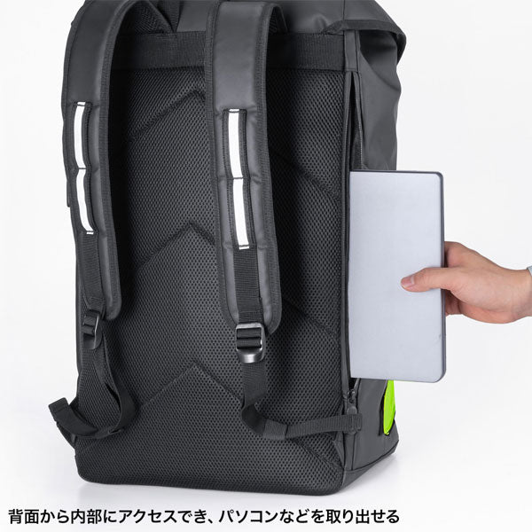 現場用リュック 黒 34L [反射テープ付き] サンワサプライ BAG-GEN1BK【送料無料*】