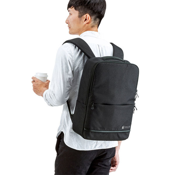 カジュアルPCバックパック 黒 21L [15.6インチワイドPC対応] サンワサプライ BAG-BP16BK