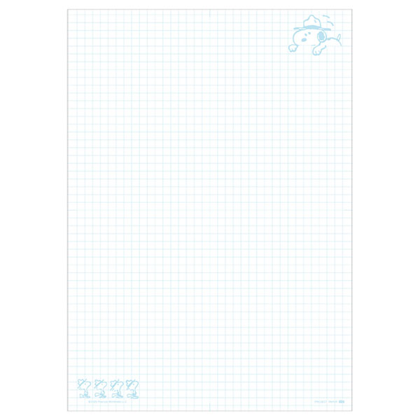 Project Paper《プロジェクトペーパー》PEANUTS [B5サイズ] 5mm方眼 50シート 日本ノート(オキナ) PPPB5 [M便 1/4]