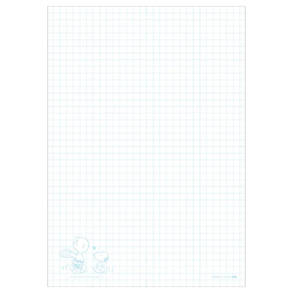 Project Paper《プロジェクトペーパー》PEANUTS [A5サイズ] 5mm方眼 50シート 日本ノート(オキナ) PPPA5 [M便 1/8]