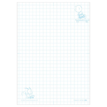 Project Paper《プロジェクトペーパー》PEANUTS [A6サイズ] 5mm方眼 50シート 日本ノート(オキナ) PPPA6 [M便 1/16]