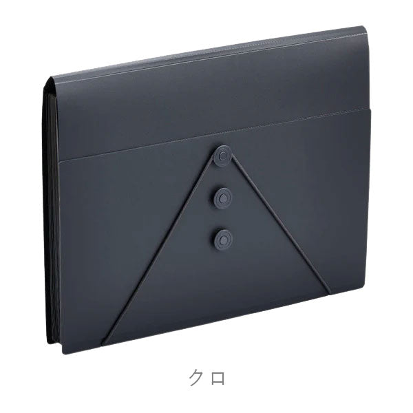 家庭用ファイルシリーズ サクッと整理！ドキュメントファイル(フタ付きタイプ) 13ポケット [全3色] キングジム 2290
