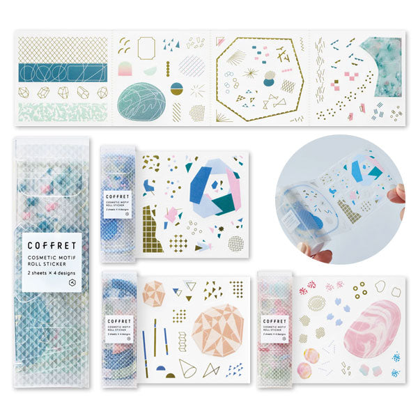 COFFRET 《コフレ》ROLL STICKER ロールステッカー [全4種類] キングジム COFL001/002/003/004 [M便 1/4]