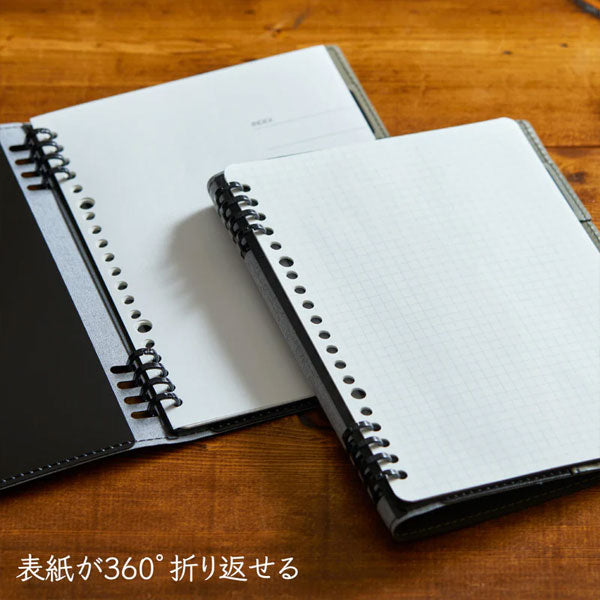レザフェスU リングノート テフレーヌ B5 [全4色] キングジム 9855TELU-GY [M便 1/2]