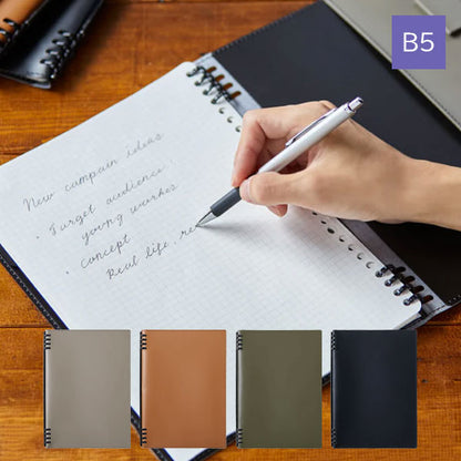 レザフェスU リングノート テフレーヌ B5 [全4色] キングジム 9855TELU-GY [M便 1/2]