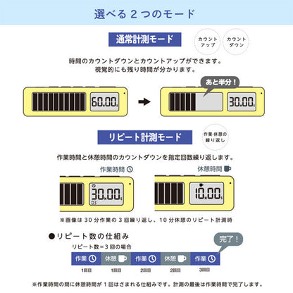 ビジュアルバータイマープチ[全4色] 時間を可視化！ キングジム VBT5 保証書付 [M便 1/12]