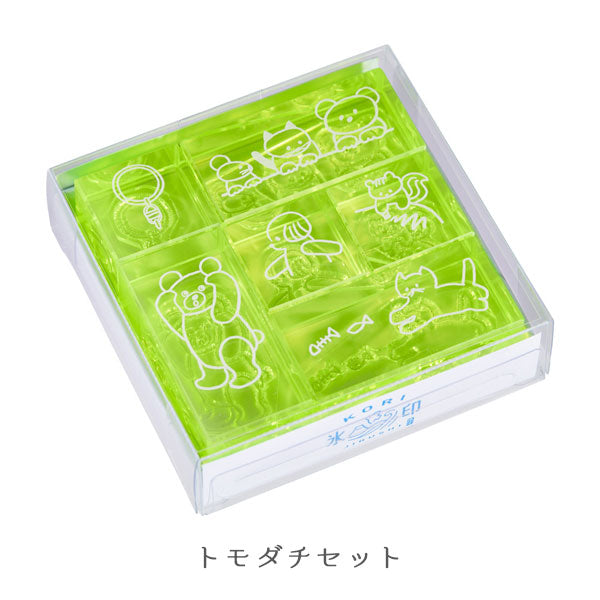透明スタンプ 氷印 6個セット [全4種類] キングジム HITOTOKI CLSSAC