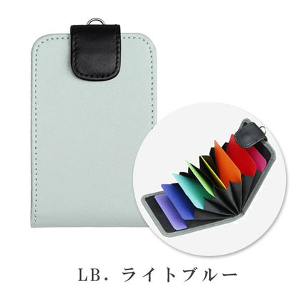 カードホルダー（アコーディオン式）色語《いろがたり》シリーズ [全4色] 8仕切り コレクト CP-608V [M便 1/10]