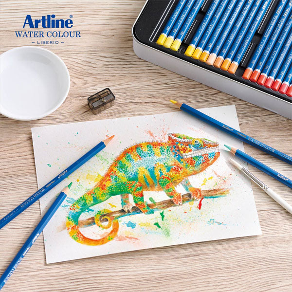 Artline 水彩色鉛筆 LIBERIO《リベリオ》 シヤチハタ KCPL-W60C/H、W100C/H  【送料無料*】