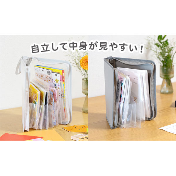 SEPAL おかたづけファイル A5 取っ手ひも付き [全2色] セキセイ SEL-2800