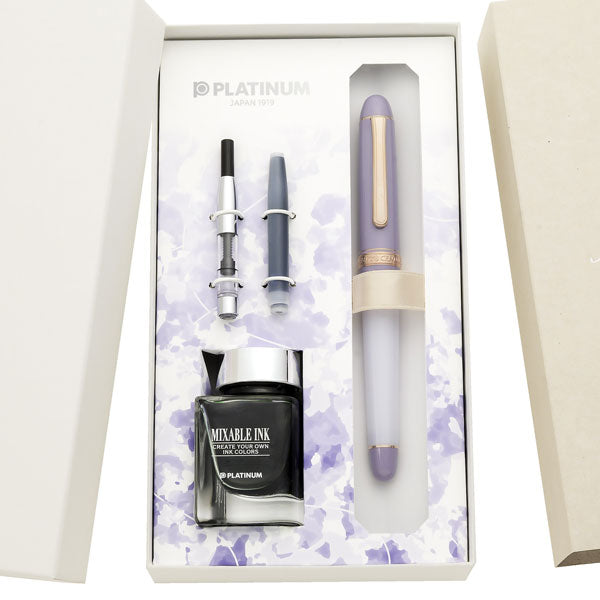 ＃3776 センチュリー マイ・フェイバリット・シングス「ミスティブルーム」［F細字/M中字］ 万年筆/インク 20ml/コンバーター/カートリッジセット プラチナ万年筆  PNB-38000