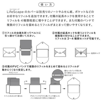 やまま文具 × LIFE 《LifeScape》ライフスケープ PVCカバー [全4色] ライフ YL14/15/16/17