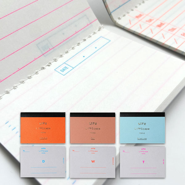 やまま文具 × LIFE 《LifeScape》ライフスケープ ノート [全6種類] ライフ YL18/19/20/21/22/23 [M便 1/18]