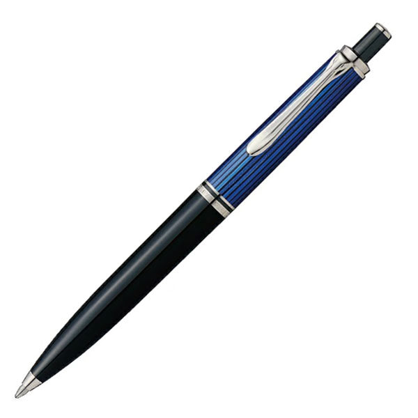 ペリカン/Pelikan スーベレーン/Souveran クラシック K405 ブルーストライプ シルバータイプ ボールペン（ノック式メカニズム）　K405