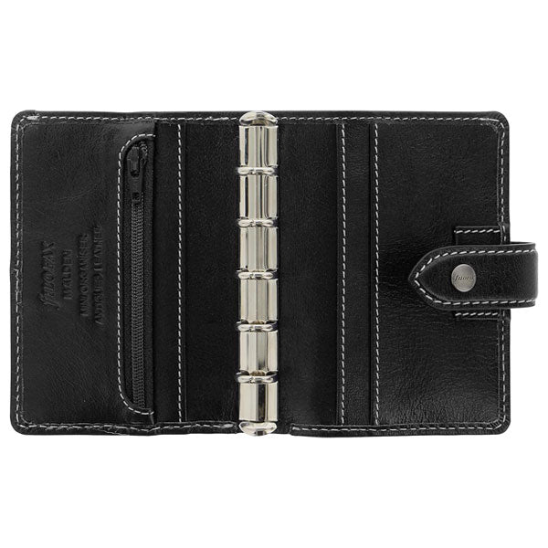 ≪正規取扱店≫FILOFAX /マルデン  システム手帳 ミニ <ブラック/13mmリング/５穴> 028624（旧品番025843） 【※送料無料】