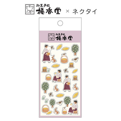 【オフィシャルグッズ】 橘香堂×ネクタイコラボ シールシート 古川紙工 O-5036 [M便 1/60]