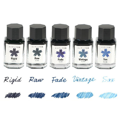 【Vintage】インディゴの街シリーズ 万年筆インク 15ml 箱入り うさぎやオリジナル BU-340