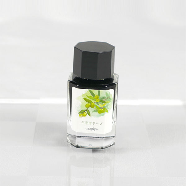 【牛窓オリーブ】備前浪漫シリーズ 万年筆インク 15ml 箱入り うさぎやオリジナル U-BZ002