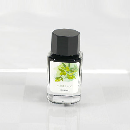 【牛窓オリーブ】備前浪漫シリーズ 万年筆インク 15ml 箱入り うさぎやオリジナル U-BZ002