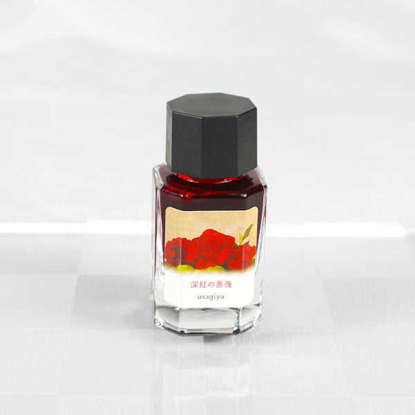 【深紅の薔薇】備後彩雲シリーズ 万年筆インク 15ml 箱入り うさぎやオリジナル U-BG009