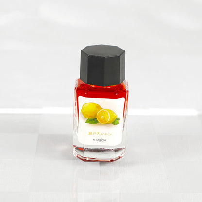 【瀬戸内レモン】備後彩雲シリーズ 万年筆インク 15ml 箱入り うさぎやオリジナル U-BG010