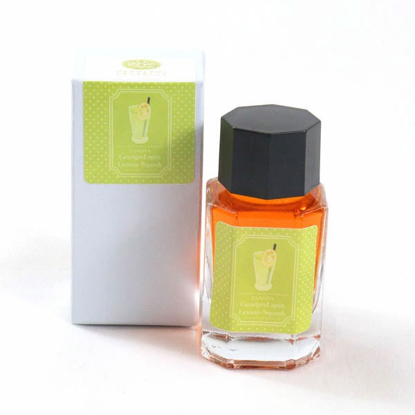 【レモンスカッシュ】ジョルジュラパンシリーズ 万年筆インク 15ml 箱入り うさぎやオリジナル U-GL004