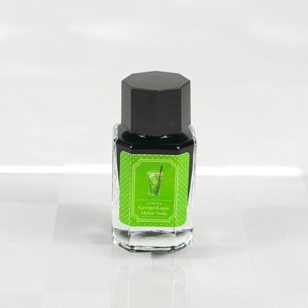 【メロンソーダ】ジョルジュラパンシリーズ 万年筆インク 15ml 箱入り うさぎやオリジナル U-GL005
