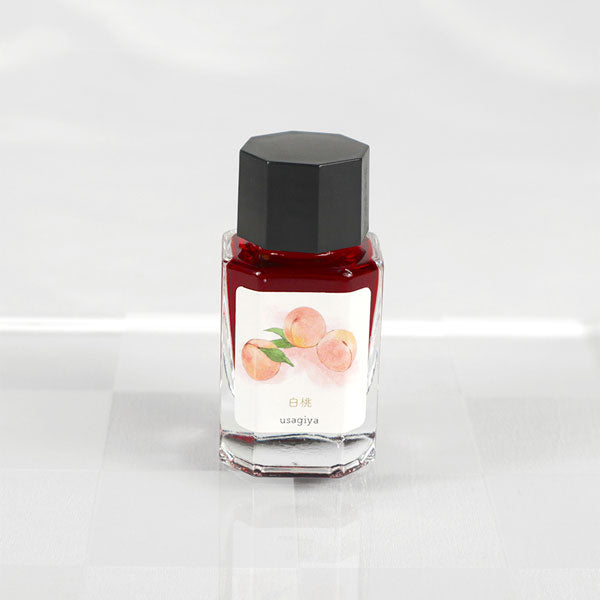【白桃】備中想色シリーズ 万年筆インク 15ml 箱入り うさぎやオリジナル U-BT018
