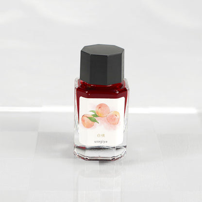 【白桃】備中想色シリーズ 万年筆インク 15ml 箱入り うさぎやオリジナル U-BT018