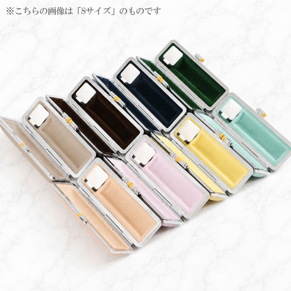 カラーもみ革印鑑ケースS/M 全8色 大阪印材舎 カラーインカンケースS/M [M便 1/8]