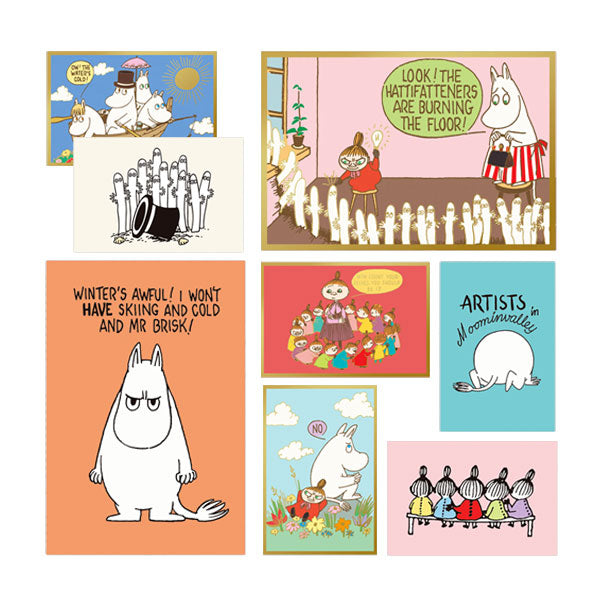 MOOMIN ポストカード [箔/UV加工] 4柄セット ホールマーク 389-851-187/194/200/217224/231/248/255/  [M便 1/12] (コピー)