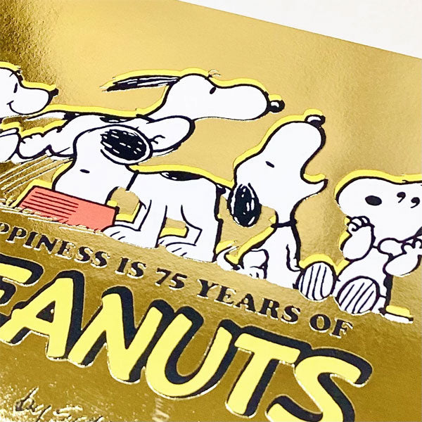 PEANUTS コミック生誕75周年 SNOOPY ポストカード [箔/UV加工] 4柄セット ホールマーク 149/156/163/170 [M便 1/12]