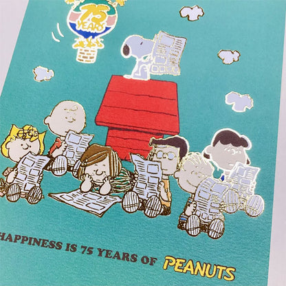 PEANUTS コミック生誕75周年 SNOOPY ポストカード [箔/UV加工] 4柄セット ホールマーク 851-149/156/163/170 [M便 1/12]