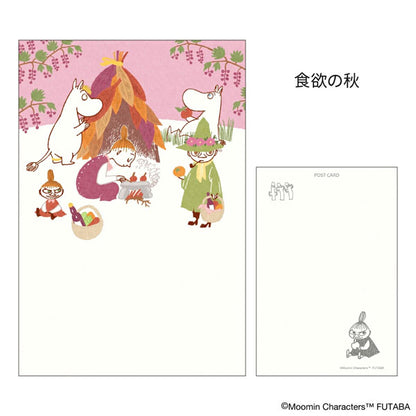 MOOMIN 季節のムーミンはがき [秋柄] 12枚セット フタバ F0312501～F0312512 [M便 1/4]